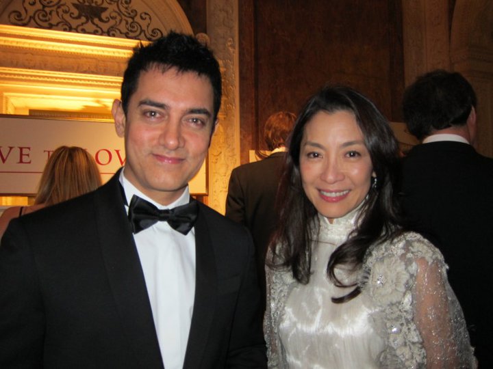 Aamir Khan (acteur de Bollywood) et Michelle Yeoh (actrice internationale)